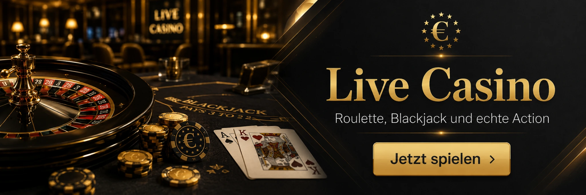 Eurogold Casino Live Casino Roulette und Blackjack