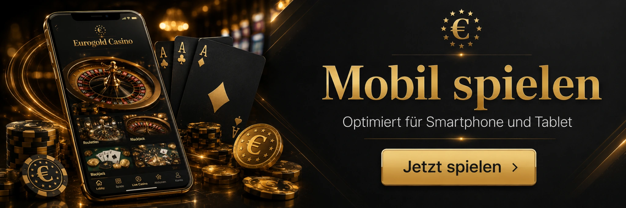 Eurogold Casino mobil spielen Smartphone und Tablet